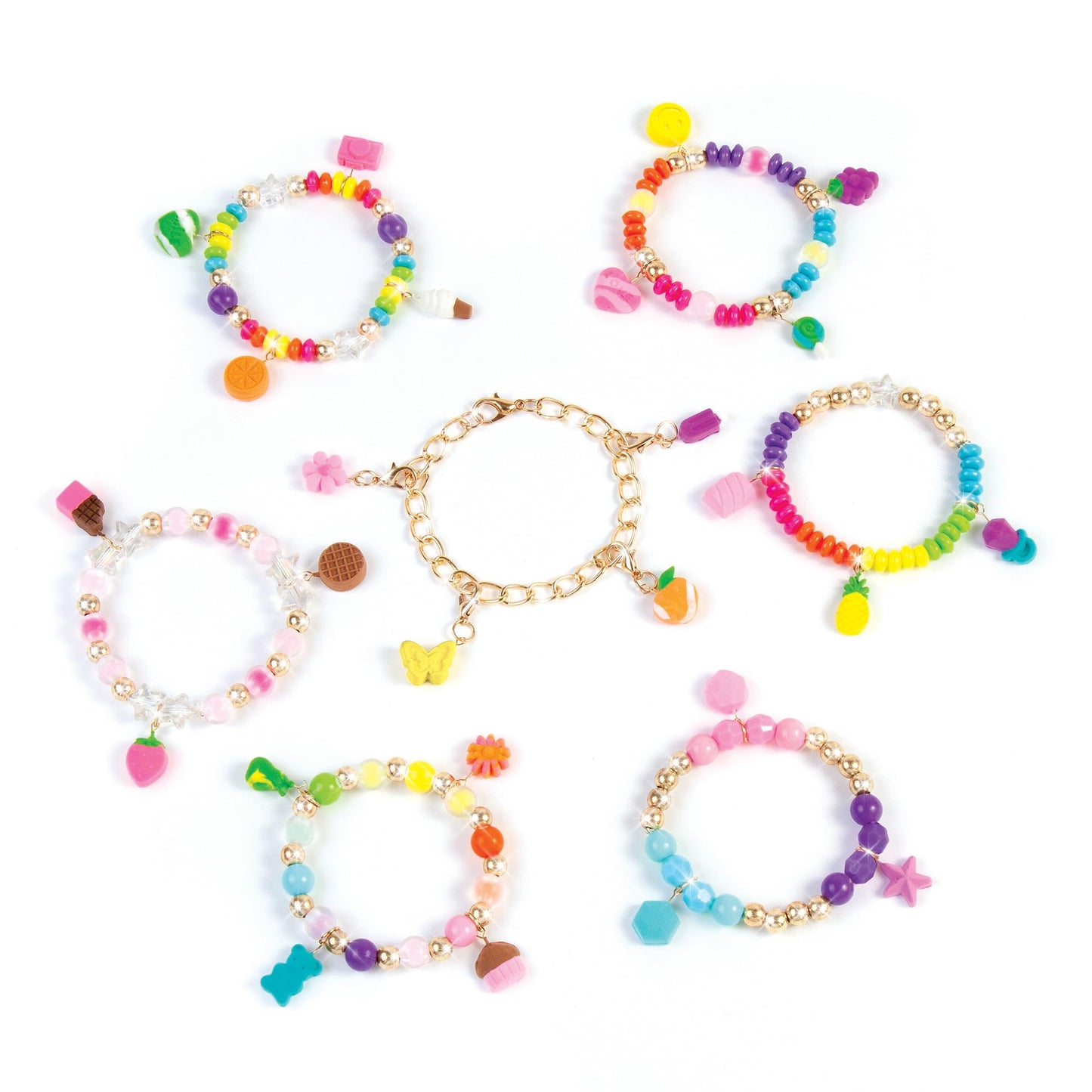 Make It Real:Clay Charm DIY Jewelry Kit - Make 30+ Clay No Bake Charms to Attach to Your Chain, Arts & Crafts, Girls & Kids Ages