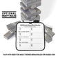 GoSports Large Wooden Toppling Tower - Stacks Up to 3 ft - Gray Wood Stain