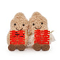 MUALML Peanut Plush Toy - 6'' Bride & Groom Stuffed Toys, Adorable Food-Themed Wedding Decor, Unique, Fun Proposal or Bridal Sho