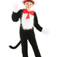 Cat In The Hat Kids Costume Medium Black