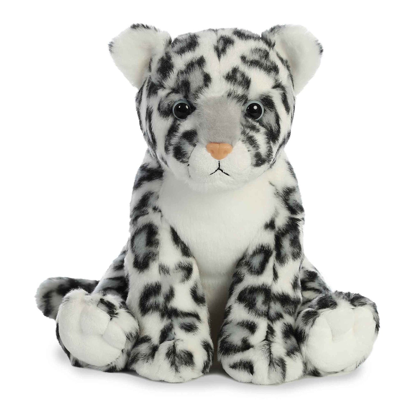 Aurora Snow Leopard Stuffed Animal - 12 Inch White - Polyester - Model 80942 - Learning Fun for Global Exploration