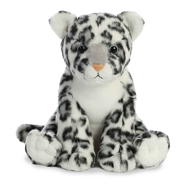 Aurora Snow Leopard Stuffed Animal - 12 Inch White - Polyester - Model 80942 - Learning Fun for Global Exploration