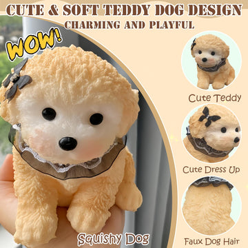 Adorable Taba Squishy Dog  Handmade Squishy Dog Stress Relief Toy for mature-themed/Kids  Cute & Soft Dog Design  Perfect Squeeze Toys Gift for Relaxation and Fun Party Favor