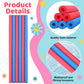 Hanaive 6 Pack Pool Noodles Swimming Floating Foam Tube 52 Inch Hollow Swim Noodles Bulk Floats Heavy Duty for Swimming Decorati