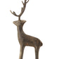 Creative Co-Op Cast Iron Standing Deer Figures And Figurines, Black