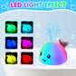 Light Up Bath Toys For Kids Ages 1-3, Whale Bath Toy Sprinkler Rechargeable For Babies 6-12 12-18 Months, Valentines Day Gifts F