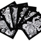 6 Velvet Coloring Sheets, Boy Themed