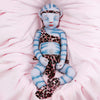 Vollence 20 Inch Avatar Eye Closed Full Silicone Baby Doll,Not Vinyl Dolls,Real Full Body Silicone Reborn Baby Doll, Lifelike Ne