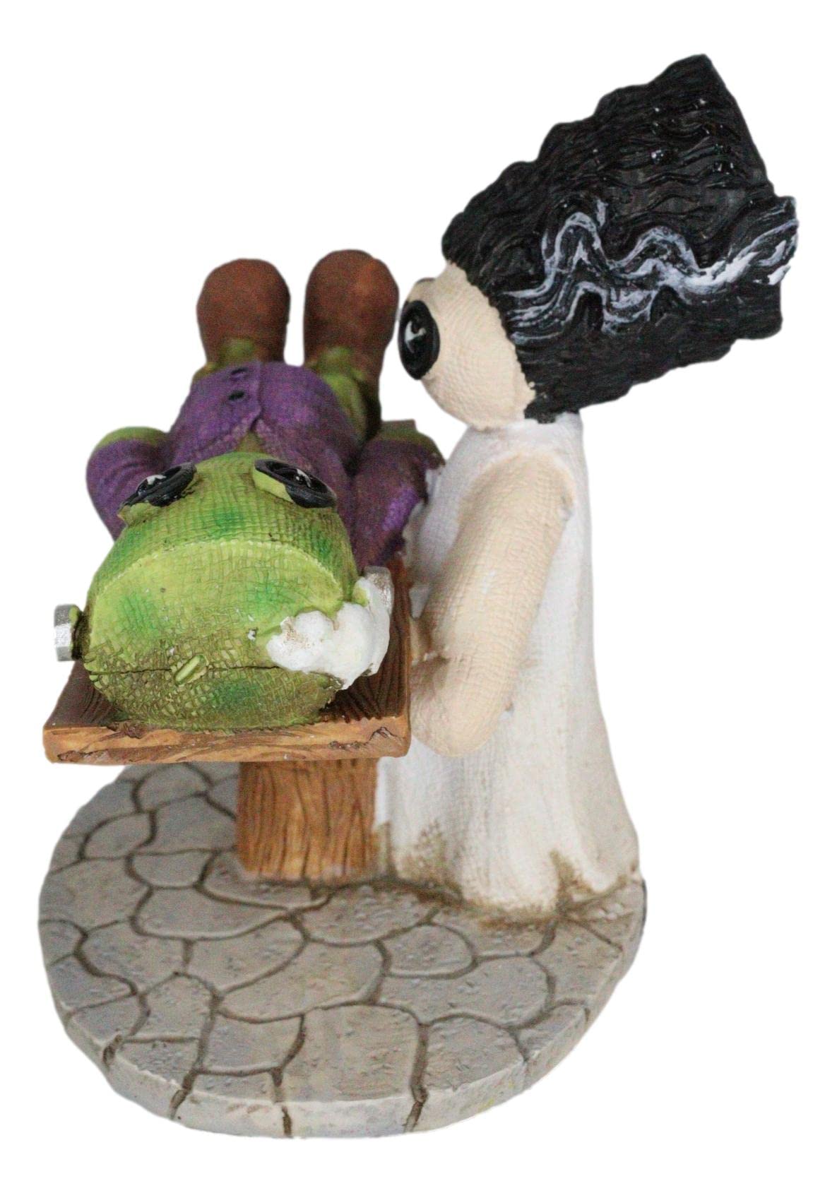 Ebros Day Of The Dead Pinheadz Monster With Voodoo Stitches Figurine Halloween Collectible Fantasy Mythical Beings Undead Apocalypse Horror (Frankenstein Wife Creating Life)