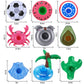 Green Vivid Inflatable Drink Holder 17 Pack,With Bigger Pink Moltres Inside,Pool Drink Holder Floats For Parties And Kids Water Fun Toys,Drink Floats For Pool