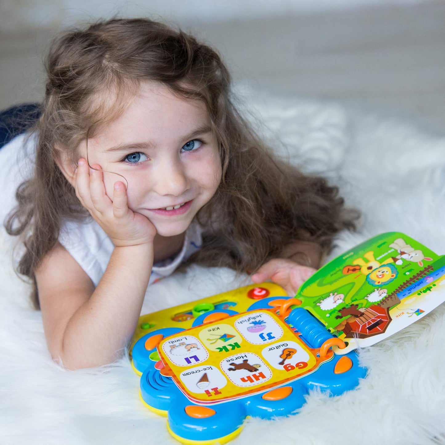 Words And Abc Learning For Toddlers 1-3 Years Old With Chapa The Lion Alphabet Book - Interactive Sound Book With Melodies, Fun Sounds & Light For Early Education And Development