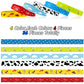 36 Pcs Western Party Bracelets for Boy and Girl Cow Pattern Printed Rubber Bracelets Cartoon Story Themed Silicone Stretch Wrist