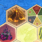 Tabletop Monthly Volcano Hex Game Pieces for Catan - 1 Pack, Chipboard Material