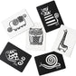 Wee Gallery Black And White Art Flash Cards For Babies, High Contrast Educational Animal Picture Cards, Baby Visual Stimulation, Brain And Memory Development In Infants And Toddlers - Original Animals