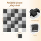 36Pcs Baby Play Mat for Floor  Foam Floor Tiles for Kids with Interlocking  Squares Foam Puzzle Carpet for Playroom Crawling Rug for Babies 6-12 Months Toddlers 11.8*11.8*0.6In Each Grey White Black