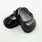 18'' American Doll Shoes- Mary Jane Matte Black, Red, White, Pink, Shiny Black Shoe (18'' Doll, Shiny Black-NEW)