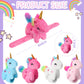 Leyndo Animal Slap Bracelets Stuffed Animal, Stuffed Animal Plush Slap Bracelets Bulk Kids Toys, 8 Inches (Unicorn,8 Pcs)