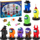 Among Us Stamps For Kids | 8 Among Us Stampers + 5 Accessories | Among Us Party Favors And Playable Collectibles | Among Us Toys For Boys And Girls | Mini Toys For An Among Us Party (B)