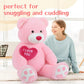 Beniny Giant Teddy Bear Stuffed Animal 52'' - Big Teddy Bear With Heart - Large I Love You Teddy Bear Plush Toys For Kid Christm