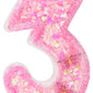 FAMGift Birthday Candles for Women/Girls - Number 1 Candle, Butterfly Birthday Decorations for Cake Topper, 1st Birthday Candle,