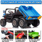 sopbost 2 Seater 24V Kids Ride On Truck with Electric Dump Bed, 4WD Battery Powered Ride On Toy Car with Remote Control, Extra S