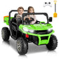 Hikole 24V Ride On Dump Truck With Electric Dump Bed, 2 Seater Ride On Car For Kids Ages 4-8, Music, Led Light, Spring Suspensio