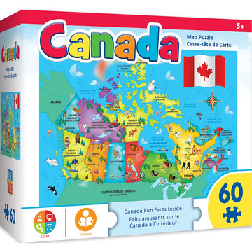 Canada Map 60 Pc