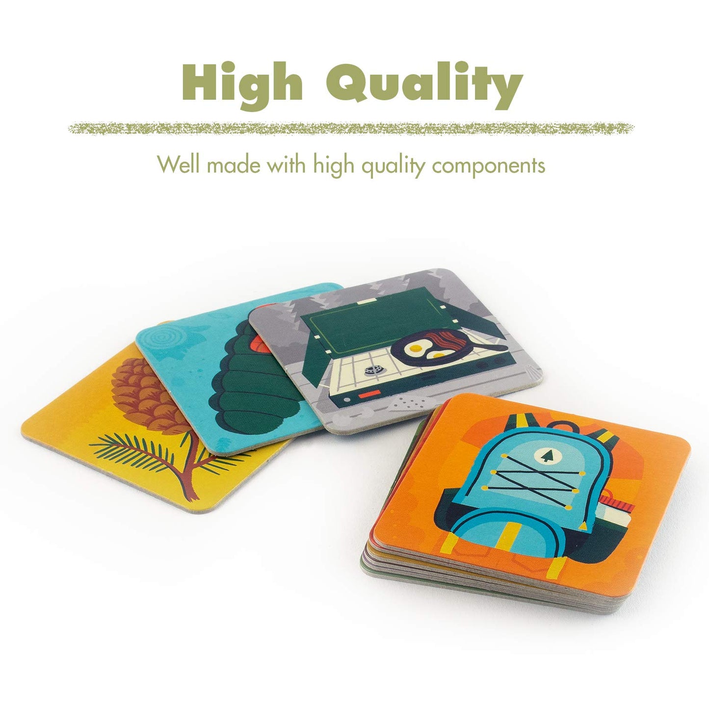 Ravensburger Great Outdoors Memory Game | Fun & Fast Camping Matching Game | Ideal For Boys & Girls, Ages 3 & Up | Builds Focus, Memory & Matching Skills - 20359