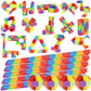 Goldge 15 Pack Mini Fidget Snake Cube Puzzle Toys - Party Favors & Goodie Bag Fillers, Travel Toys For Kids Ages 4-8, Rainbow Co