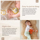 2Pc Wooden Baby Bunny Rattle & Crochet Doll Plush Stuffed Rabbit Animals Toy For Newborn Baby | 100% Handmade Infant Soothe Toys