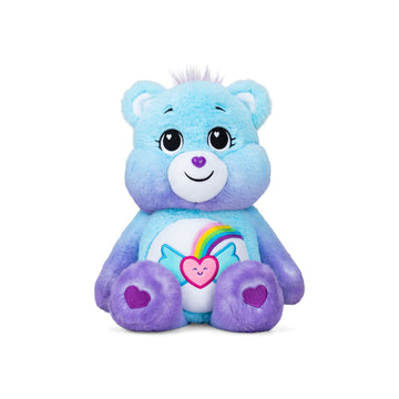 Care Bears 14" Dream Bright Bear Plush - Light Blue Soft Stuffed Animal for Ages 4+, Model 22425, Cuddly Gift for Kids