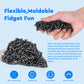 Gimobote Original 800+ Ferrite Putty Black, Fidget Toy Ferrite Rocks For Stress Relief, Sensory Toy For Adults & Teens 14+, Ferr