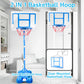 Shylizard Kids Toy Gift For 3 4 5 6 7 8 Years Old, Kids Basketball Hoop Adjustable Height 3.5Ft-6.2Ft, Mini Basketball Hoop For Boys Girls, Basketball Goal Toys Outdoor Indoor Game Gifts(Blue)