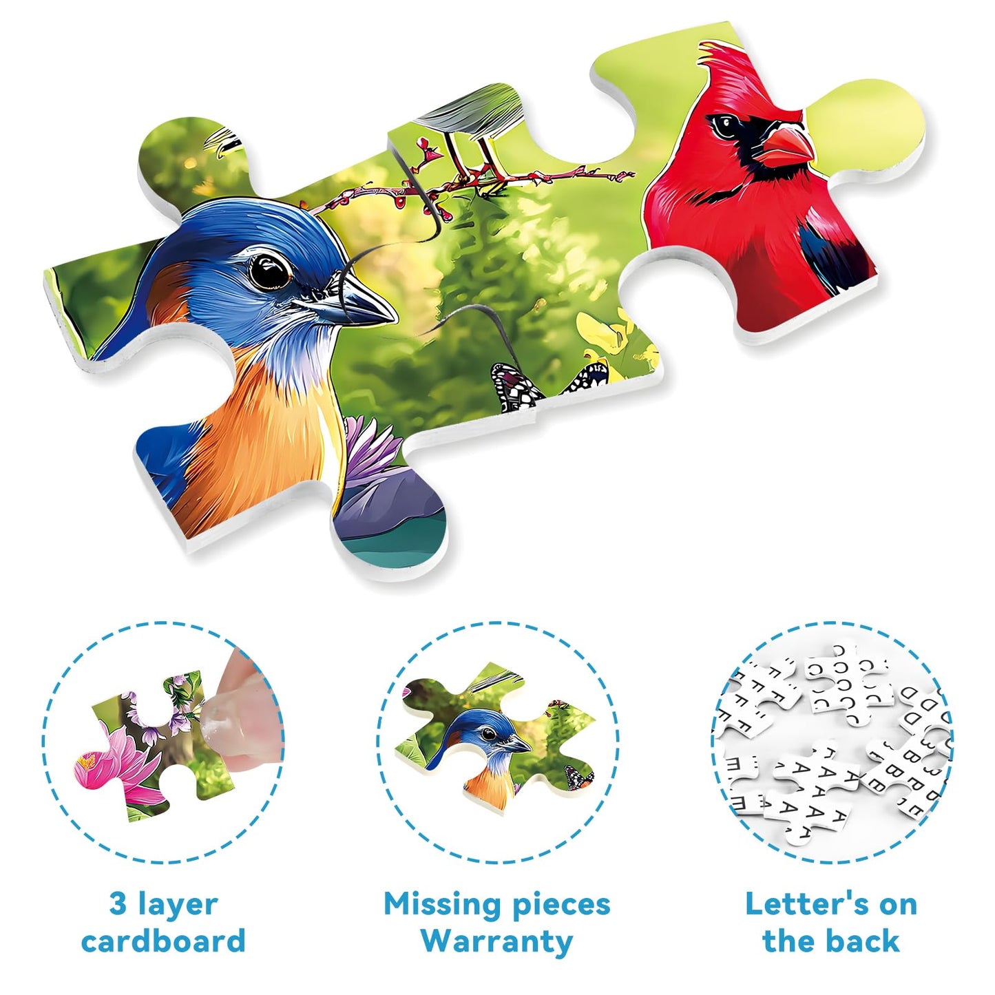 ZSYCZAO 500 Pieces Puzzle for mature-themeds  Puzzles for mature-themeds 500 Pieces  Birds Floral Pond Nature Jigsaw Puzzle  Challenging Puzzle Perfect for Game Nights  20.5 X 15 in