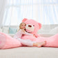 Ikasa Giant Teddy Bear Plush Toy Stuffed Animals (Pink, 63 Inches)