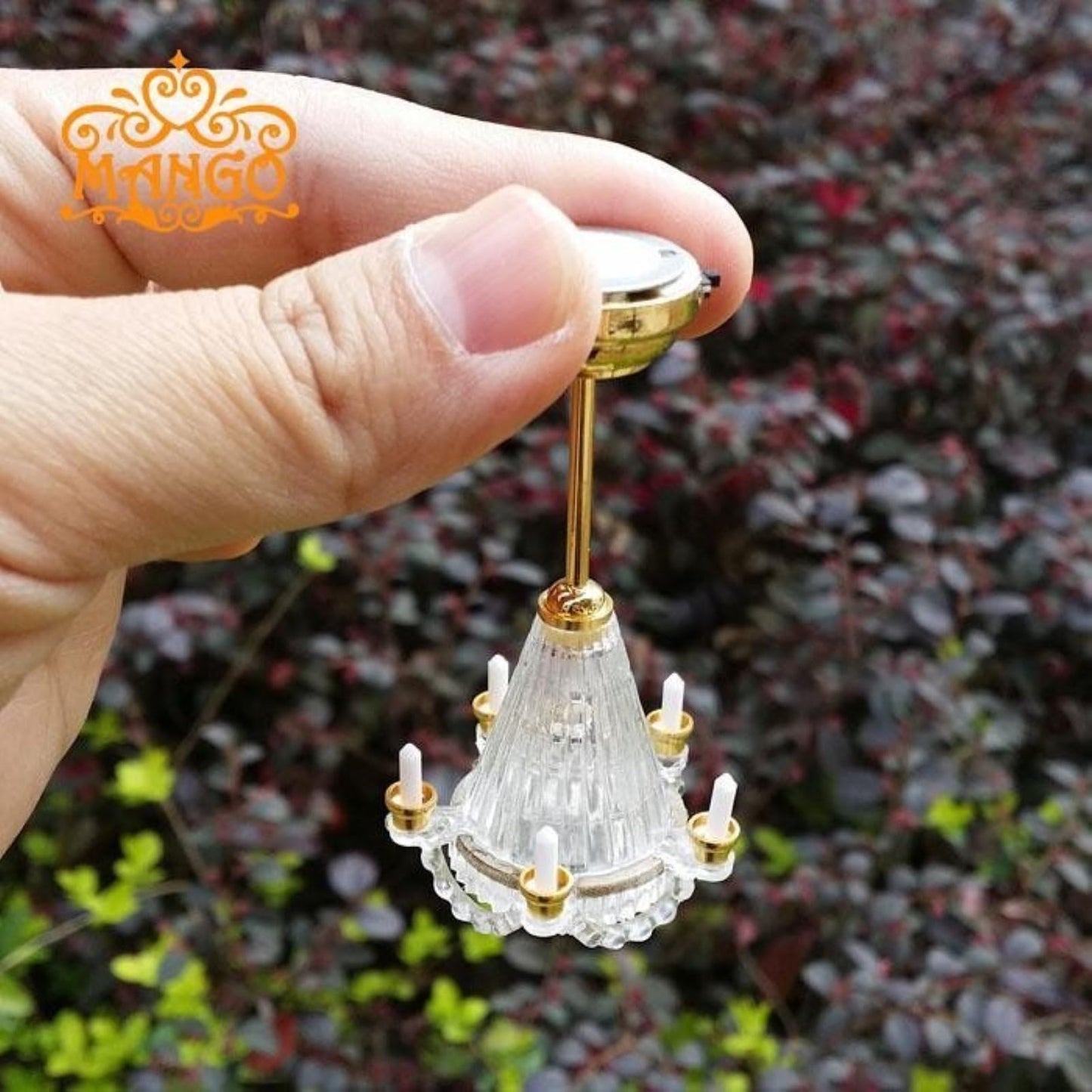LUOZZY Dollhouse Chandelier Lights - Miniature Led Chandeliers for Dollhouse