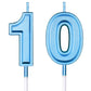 Frienda 10th Birthday Candles Cake Numeral Candles Happy Birthday Cake Candles Topper Decoration for Birthday Wedding Anniversar