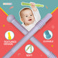 BEBECAN Teething Sticks - Soft Silicone Teethers, 6 Pack, 6.2 Inch, Multicolored, for Babies 0-36 Months