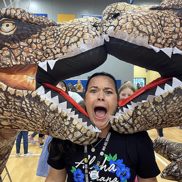 Kooy Inflatable Costume,Halloween T Rex Dinosaur For Kids,Full Body Blow Up Costumes