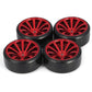 RC Plastic Wheel and Tire Set,WONFAST RC Drift Car 63mm Hard Tyres 12mm Hub Wheel for 1/10 On-Road Drifting Car Parts for HSP Ta