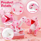 Deekin 2 Pcs Valentine'S Day Stuffed Animals Toy Love Plush Dinosaur Stuffed Animal Holding Heart Kawaii Pink Dinosaurs For Boys
