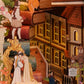 Tonecheer x British Library DIY Book Nook Kit, Shakespeare 3D Wooden Puzzle for Adults, Miniature House Kit Booknook Bookshelf I