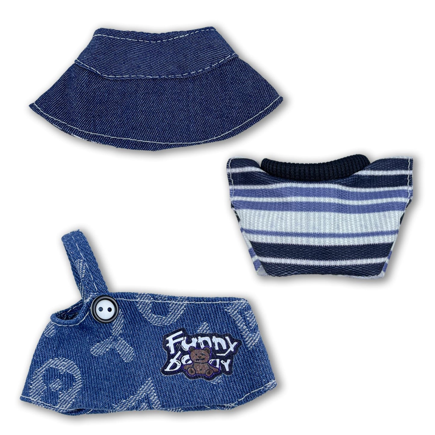 Clothes Outfits Set for 17cm Doll(Not Includ Doll) 17cm Clothing Accessories Hat Pants&Skirt Set Cute Fashion Style (2 Set)