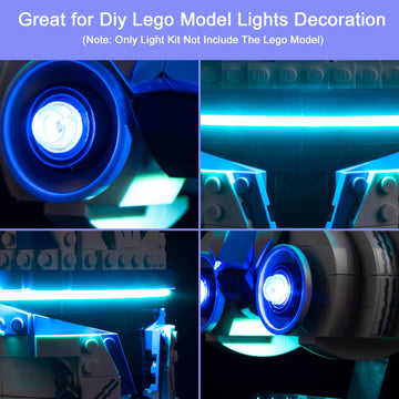 Upgraded Light Kit Compatible With Lego Captain Rex Helmet Set, Lights Decoration Compatible With Lego 75349 (Model Not Included