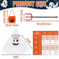 Forfamy Ghost Costume Kids Glow In The Dark Hooded Cloak White Halloween Costumes Spooky Trick Or Treating Cosplay Poncho (White