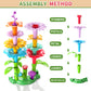 Garbo Star Girl Toys For 2 3 4 5 6 Year Old Girls Birthday Gift, Flower Garden Building Toys Set For Girls Toddlers Kids Ages 3-