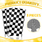 3 Sheets Black and White Checkered Tablecloths Racing Car Plastic Tablecloths Car Theme Disposable Party Tablecloths Racetrack R