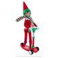 Elf On The Shelf Scout Boy (Brown Eyed Boy) With Elves At Play Stand-N-Scoot