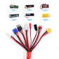 RC Lipo Battery Charger Adapter Connector Splitter Wire 8 in 1 Octopus Convert Cable to 4.0mm Banana Plug Lead Cable for TRX, T-