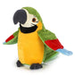 Talking Parrot - Repeats What You Say With Cute Voice - Electronic Pet Talking Plush Toy Parrot For Child Kids Gift Party Toys